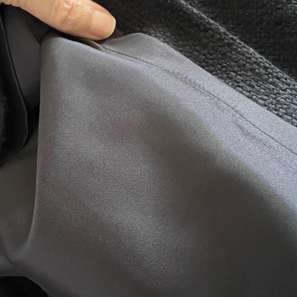 Theory Black Tweed Mini Skirt Size 6 - Picture 5 of 7